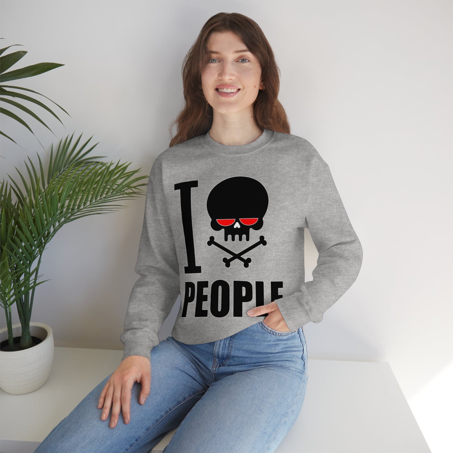 I hate people Crewneck Sweatshirt