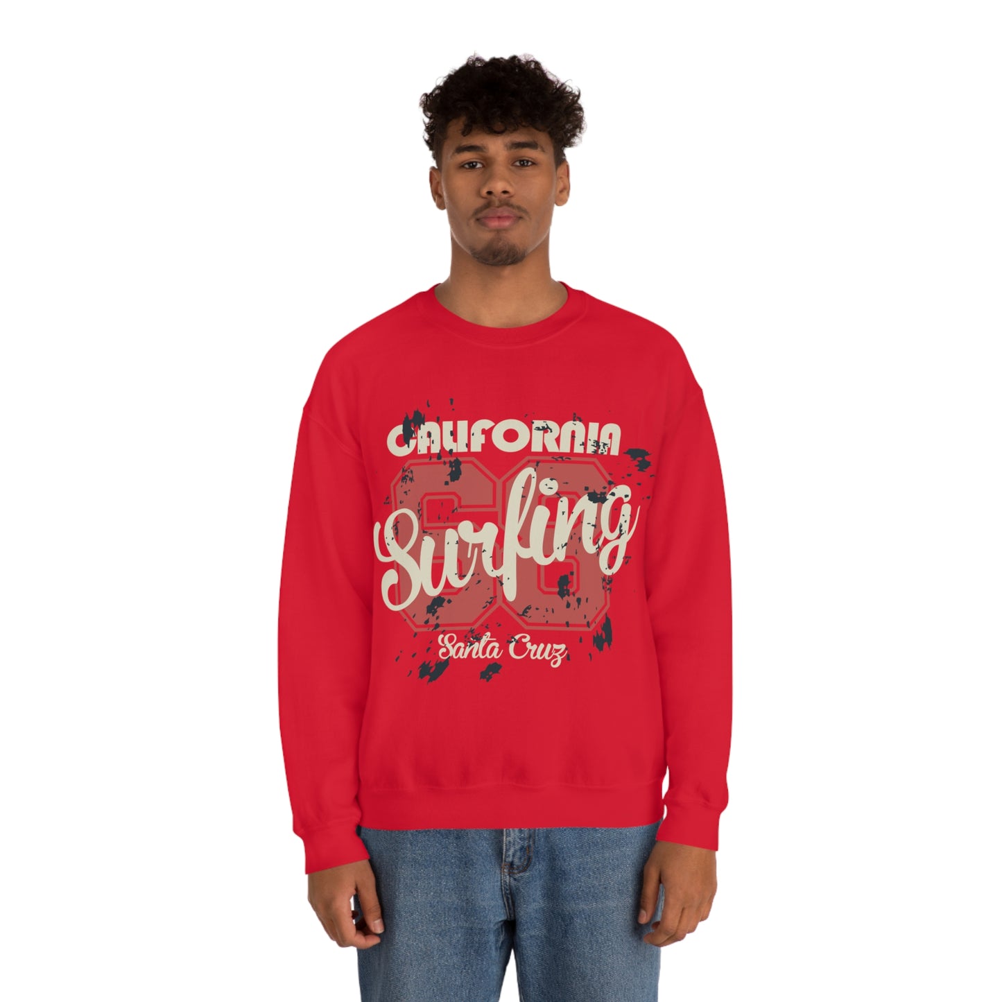 Santa Cruz Surfing Crewneck Sweatshirt