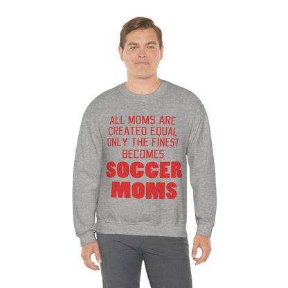 Finest soccer mom Crewneck Sweatshirt