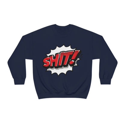 Shit! colorful graphic Crewneck Sweatshirt