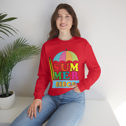 Summer Beach Crewneck Sweatshirt