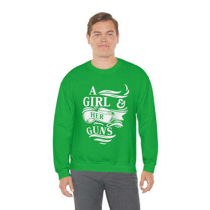 A Girl and Her Guns Crewneck Sweatshirt