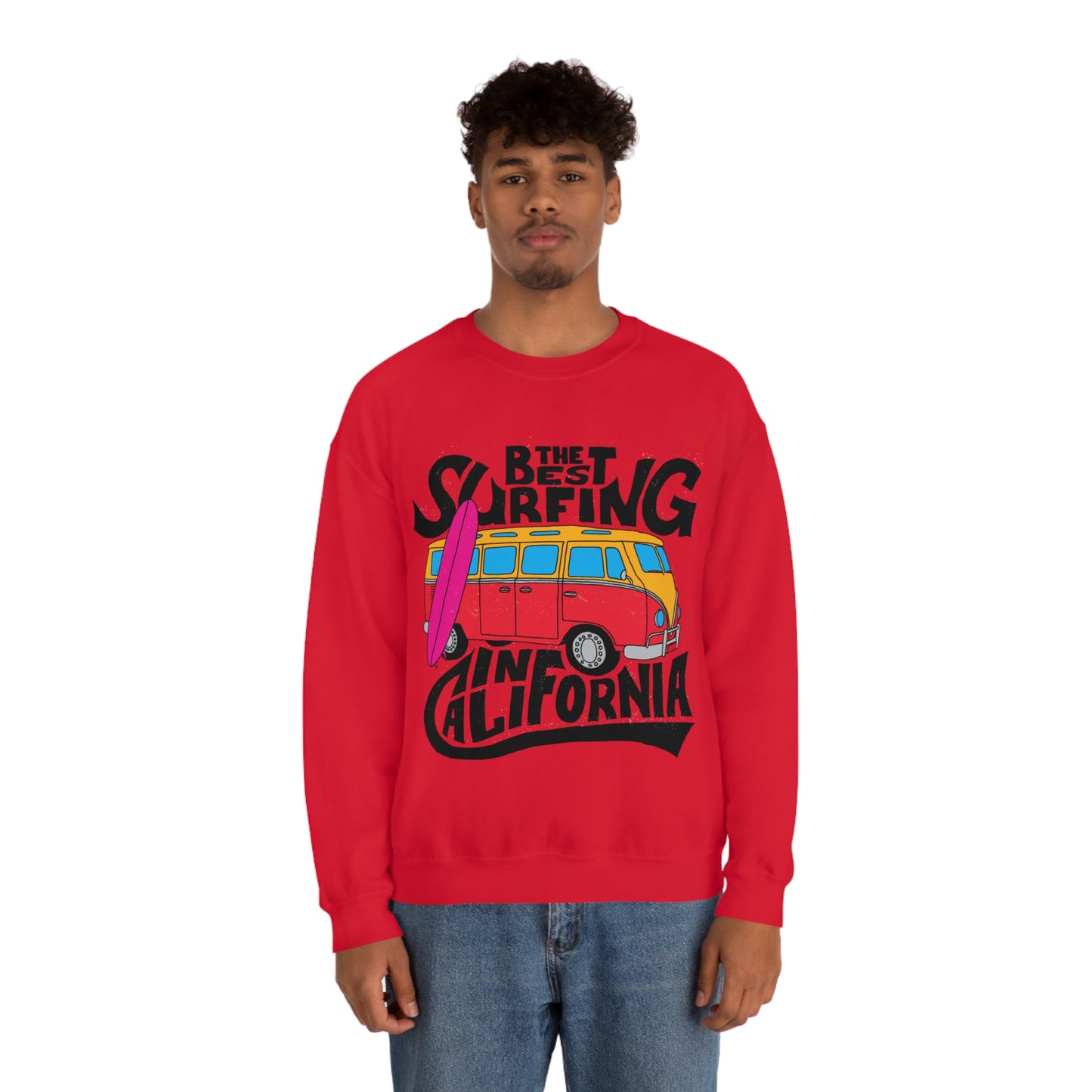 Best Surfing in California Crewneck Sweatshirt