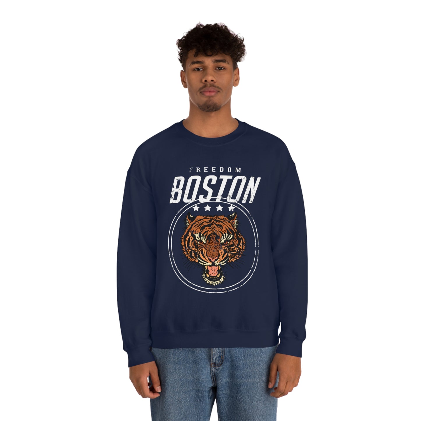 Boston Freedom Tiger Crewneck Sweatshirt