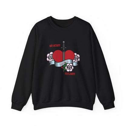 No heart feelings broken heart Crewneck Sweatshirt