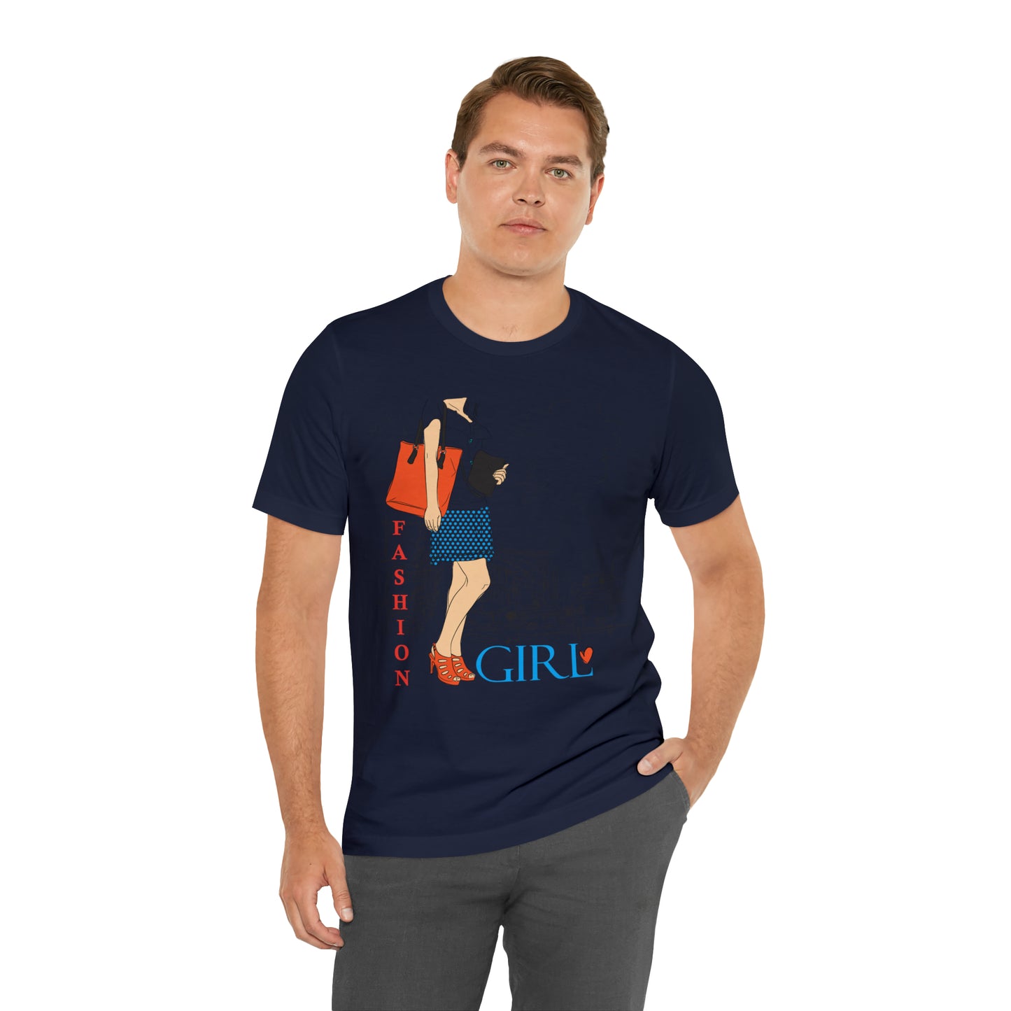 Fashion girl with a bag T-Shirt