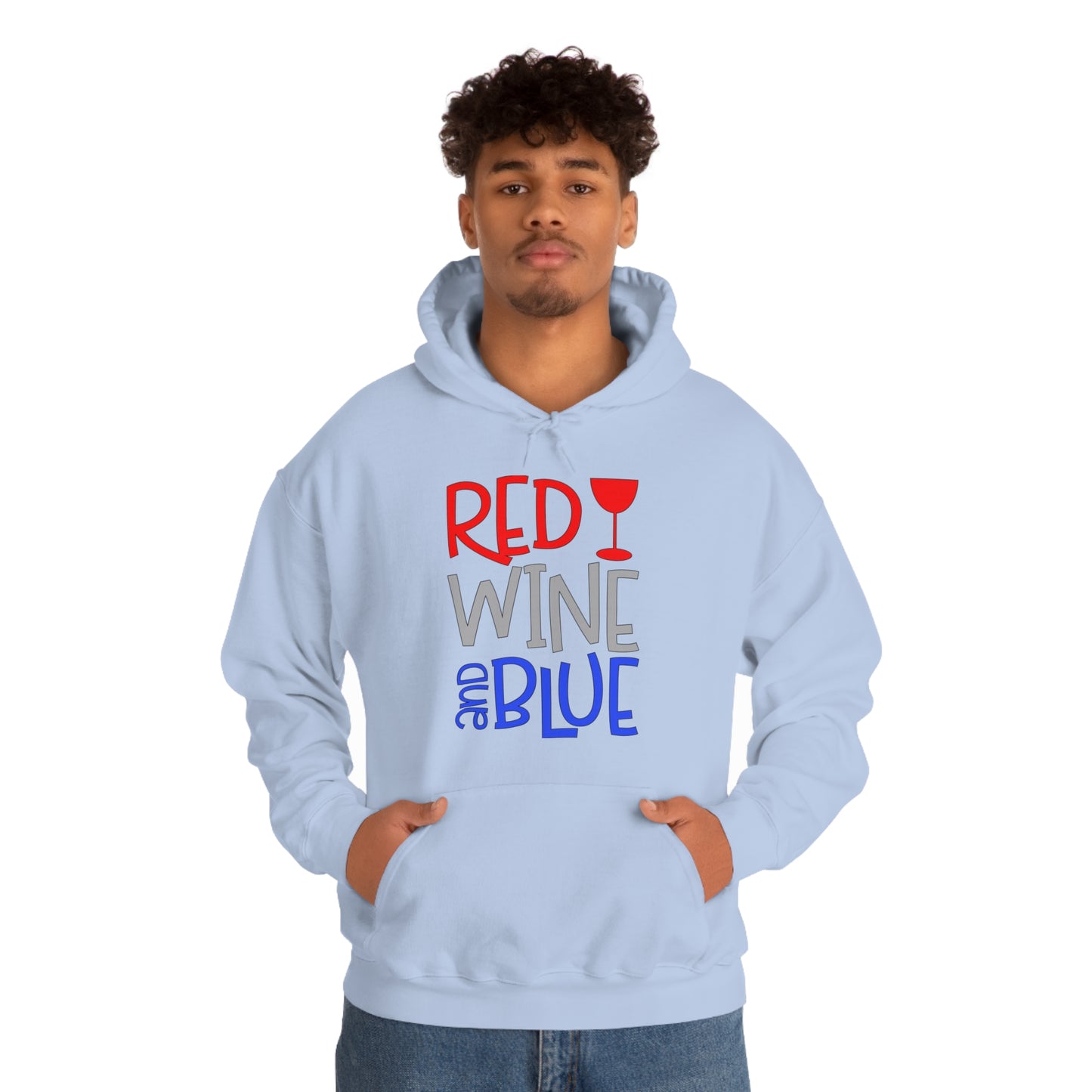 Red Wine Blue Hoodie