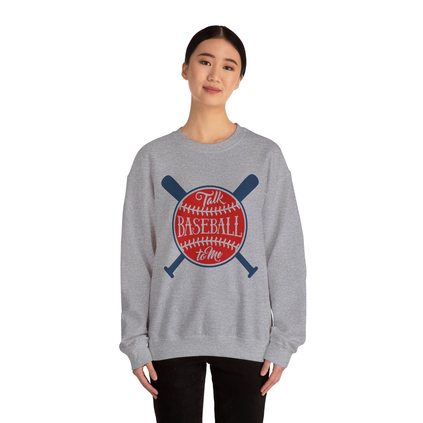 Talk Baseball to Me Crewneck Sweatshirt