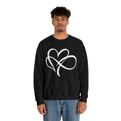 Infinity with heart tee Crewneck Sweatshirt