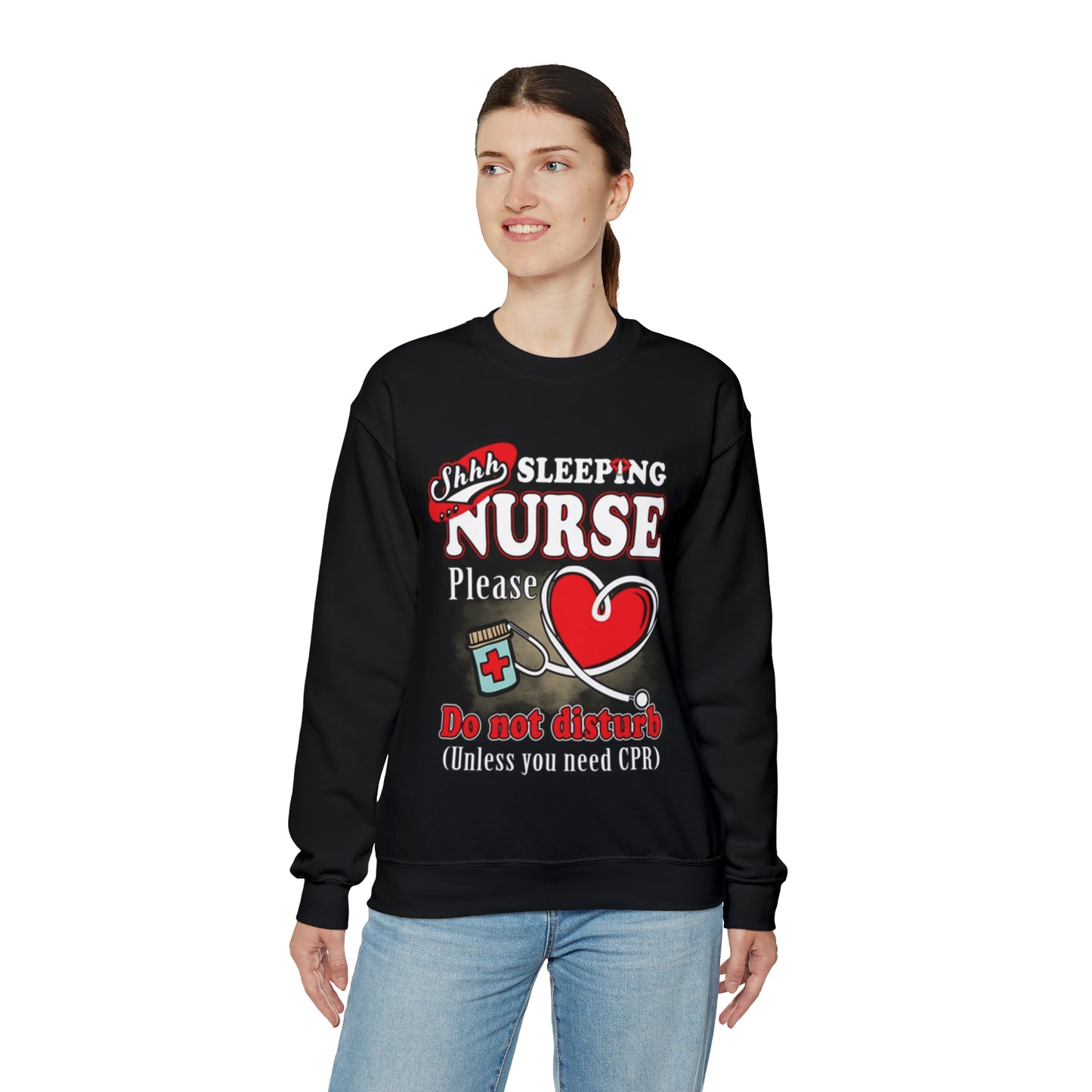 Sleeping nurse Crewneck Sweatshirt