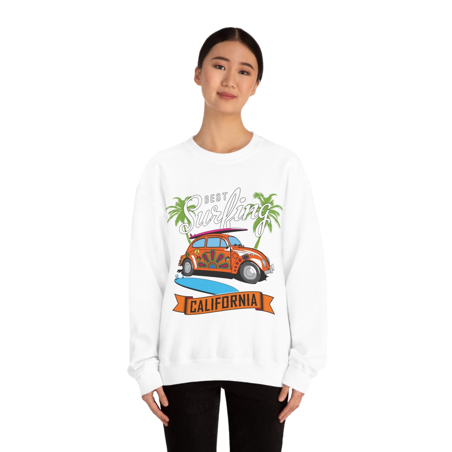 Best Surfing California Buggy Crewneck Sweatshirt