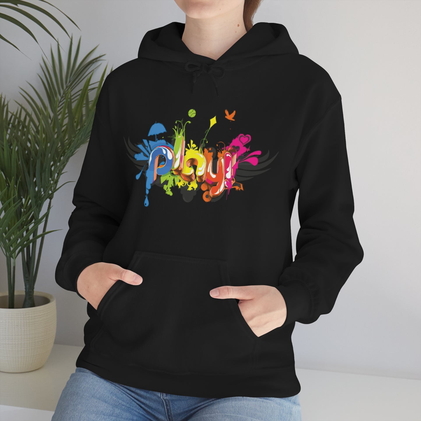 Play colorful graffiti Hoodie