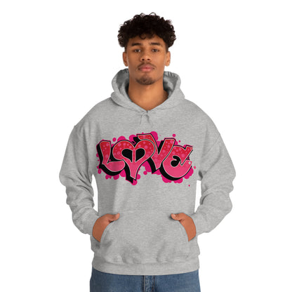 Peace and Love graffiti Hoodie