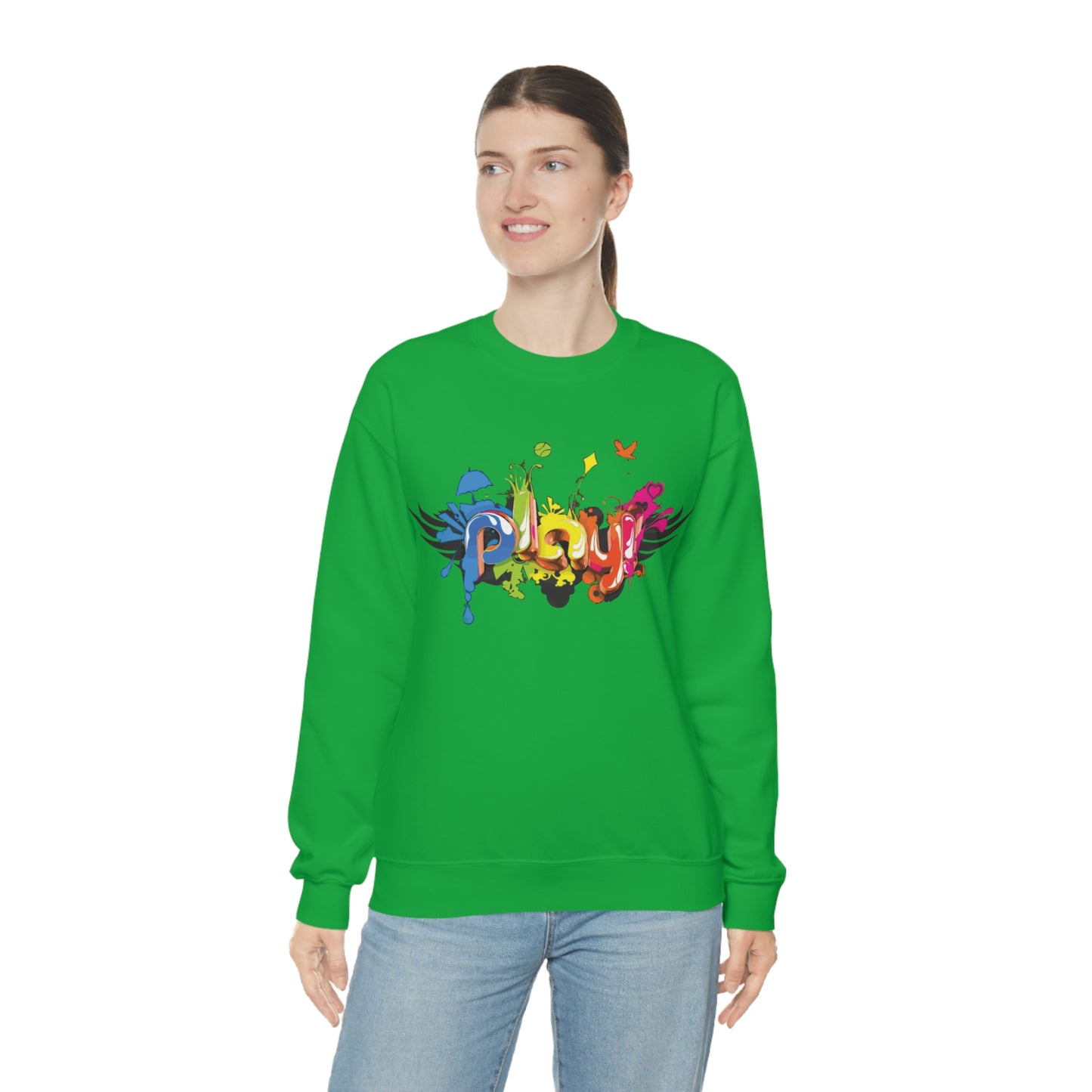 Play colorful graffiti Crewneck Sweatshirt