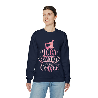 Yoga And Coffee Crewneck Sweatshirt