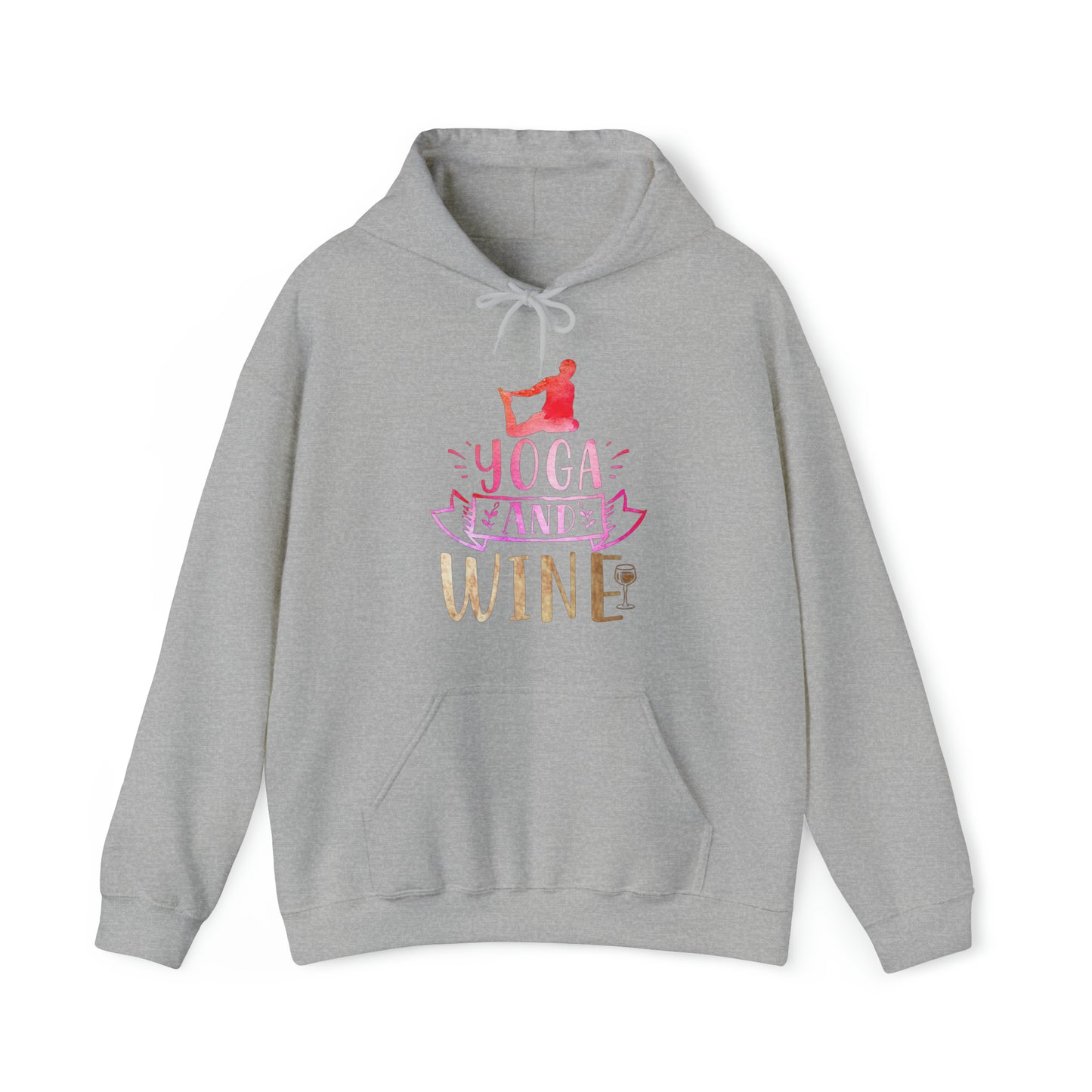 Yoga And Wine Hoodie