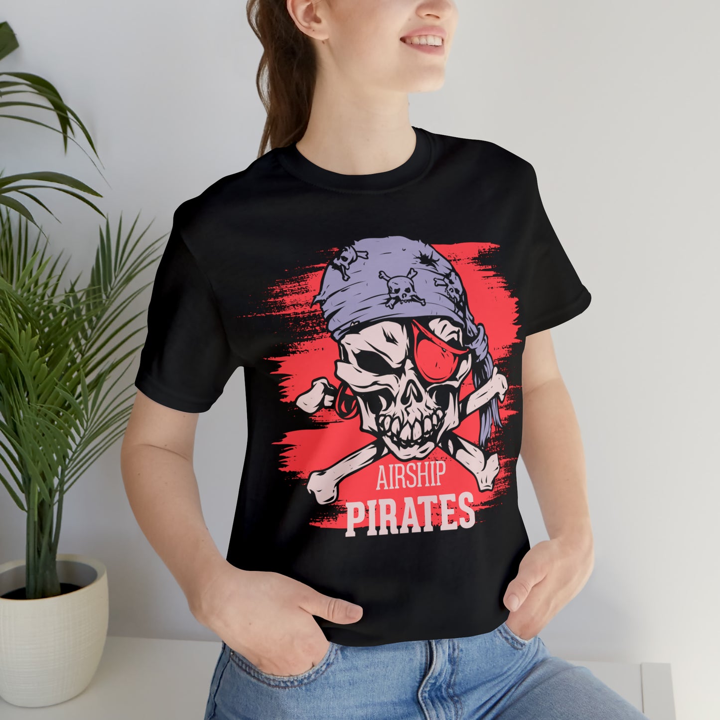 Airship Skull Pirate T-Shirt