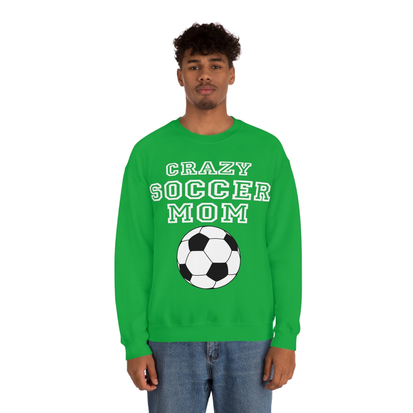 Crazy soccer mom Crewneck Sweatshirt