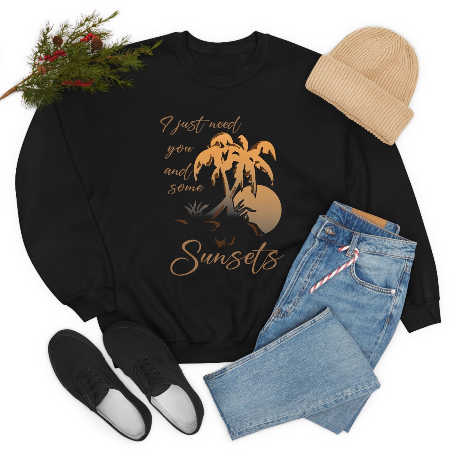 Just You and Some Sunsets Crewneck Sweatshirt