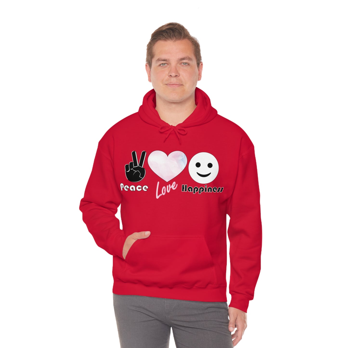 Peace-Love-Happiness Hoodie