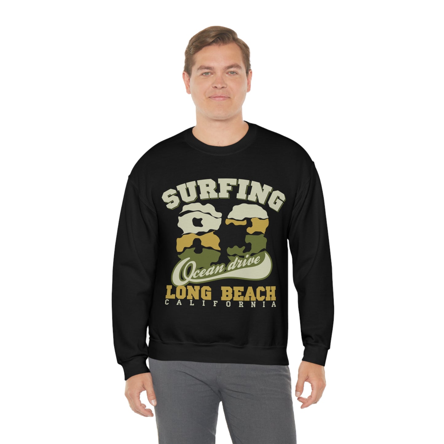 Long Beach Surfing Crewneck Sweatshirt