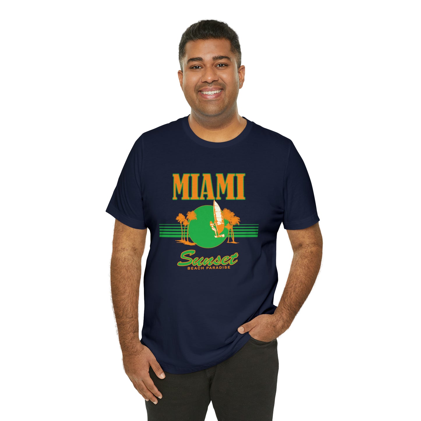 Miami Sunset Beach Paradise T-Shirt