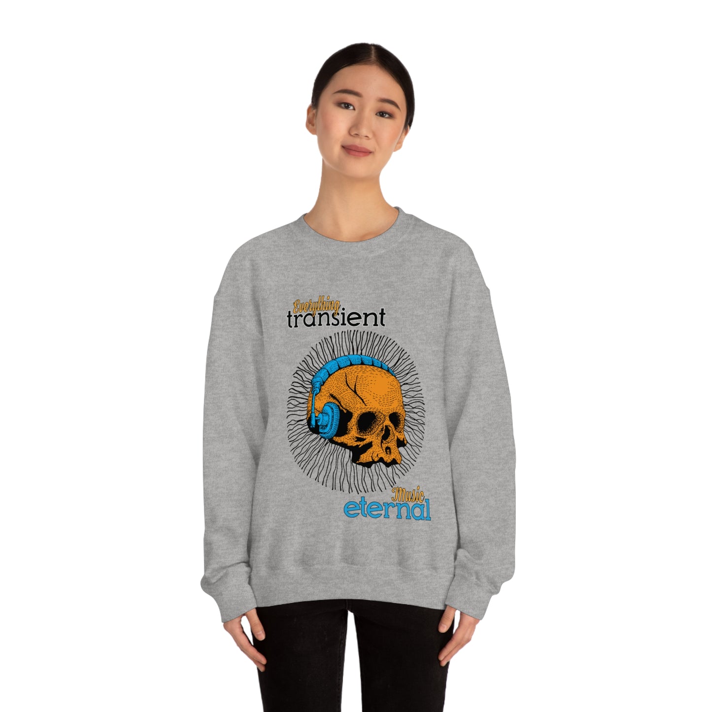 Everything transient_Music eternal Crewneck Sweatshirt