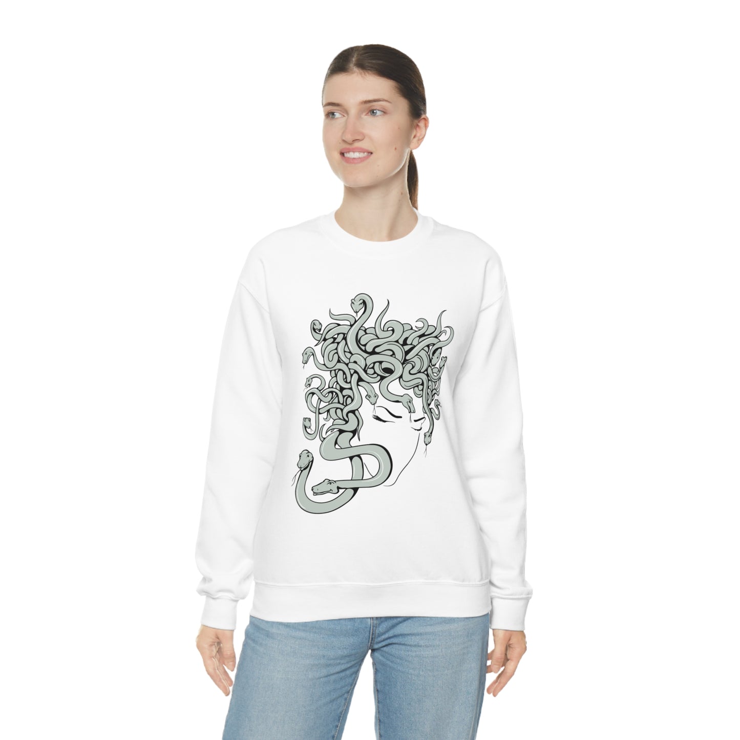 Snake Face Crewneck Sweatshirt