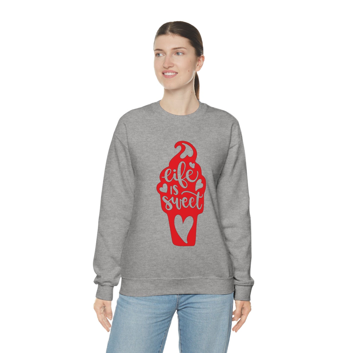 Life_is_sweet Crewneck Sweatshirt