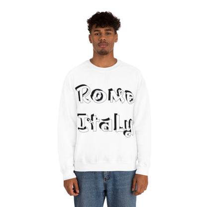 Rome Italy Graffiti Crewneck Sweatshirt