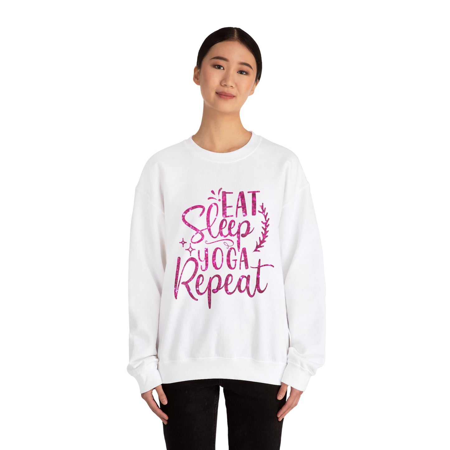 Eat Sleep Yoga Repeat Crewneck Sweatshirt