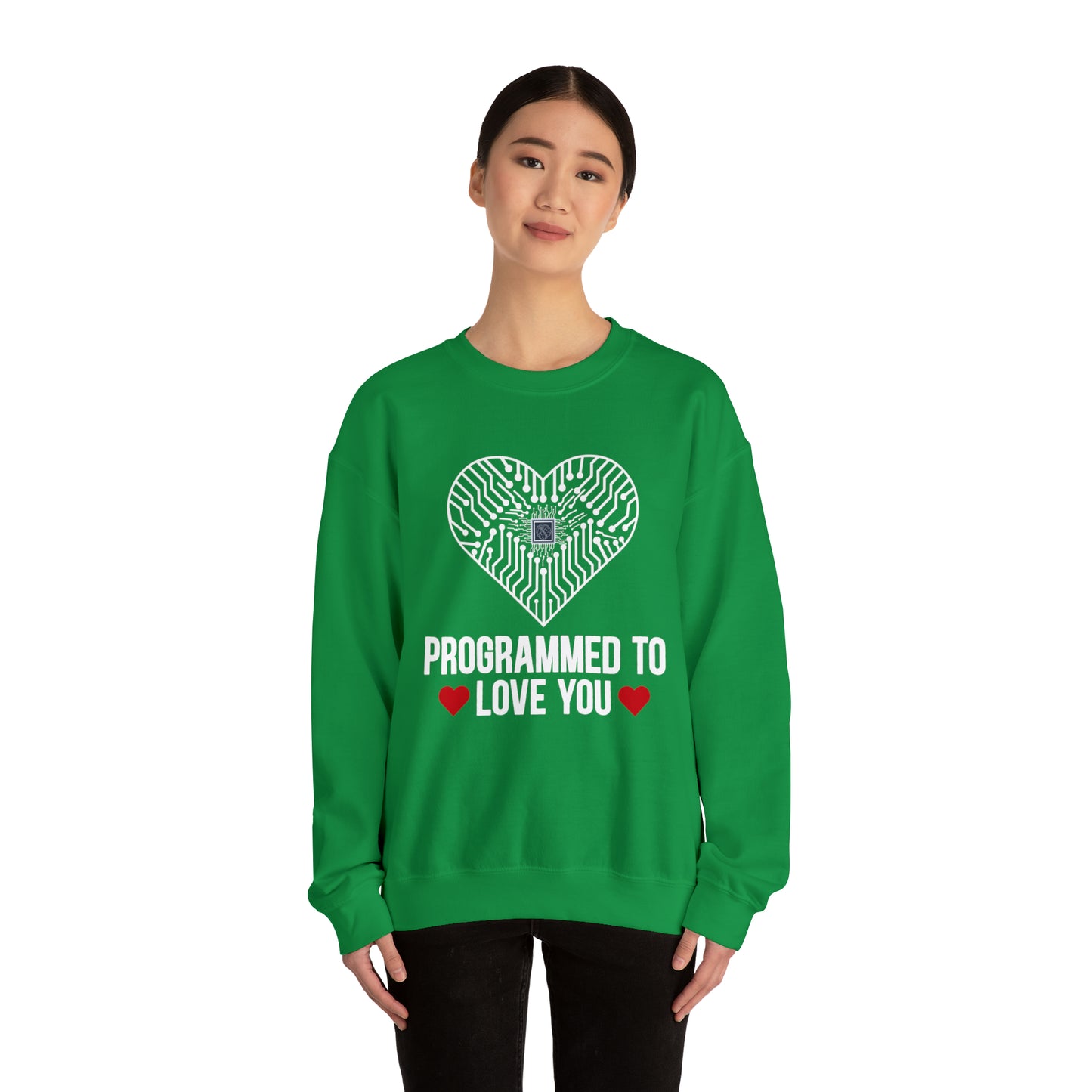 Programmed to love you Crewneck Sweatshirt