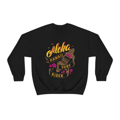 Aloha Hawaii Surf Rider Crewneck Sweatshirt