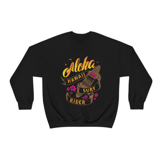 Aloha Hawaii Surf Rider Crewneck Sweatshirt