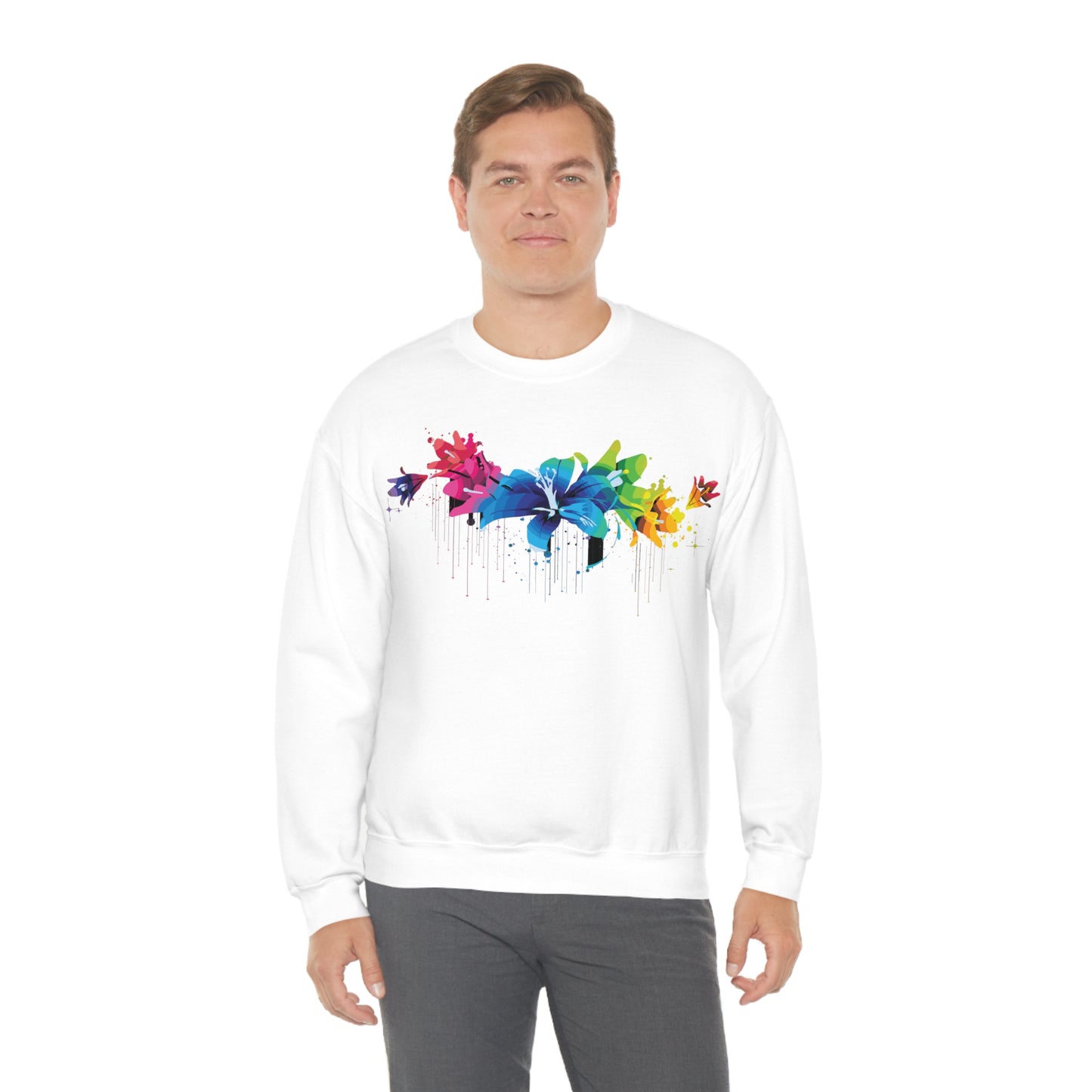 Beautiful colorful flowers Crewneck Sweatshirt