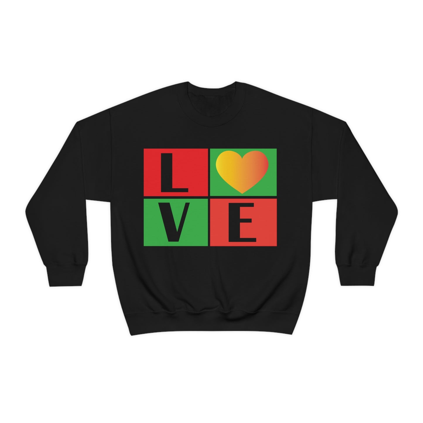 Love Squares Crewneck Sweatshirt