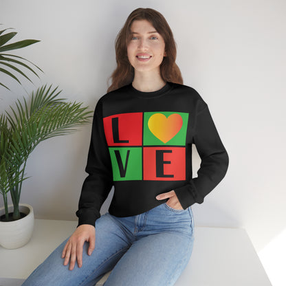 Love Squares Crewneck Sweatshirt