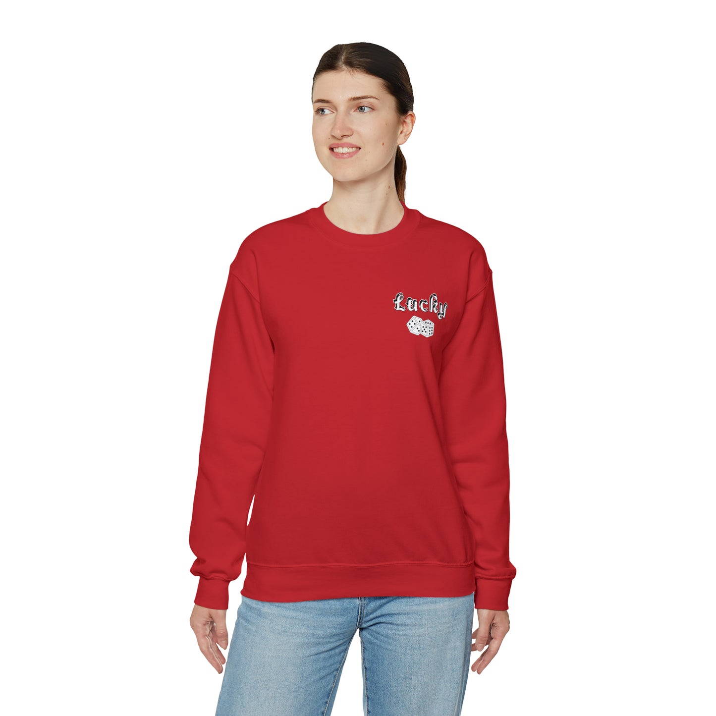 Lucky Front and back Crewneck Sweatshirt