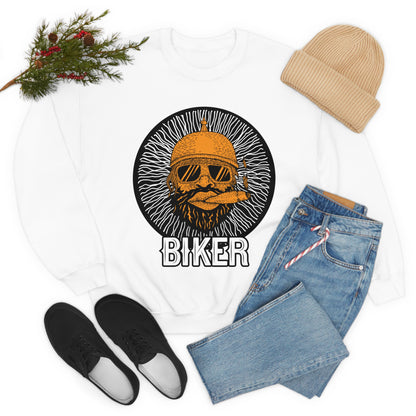 Cool Biker Crewneck Sweatshirt