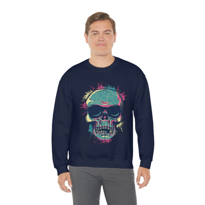 South Beach Skull Crewneck Sweatshirt