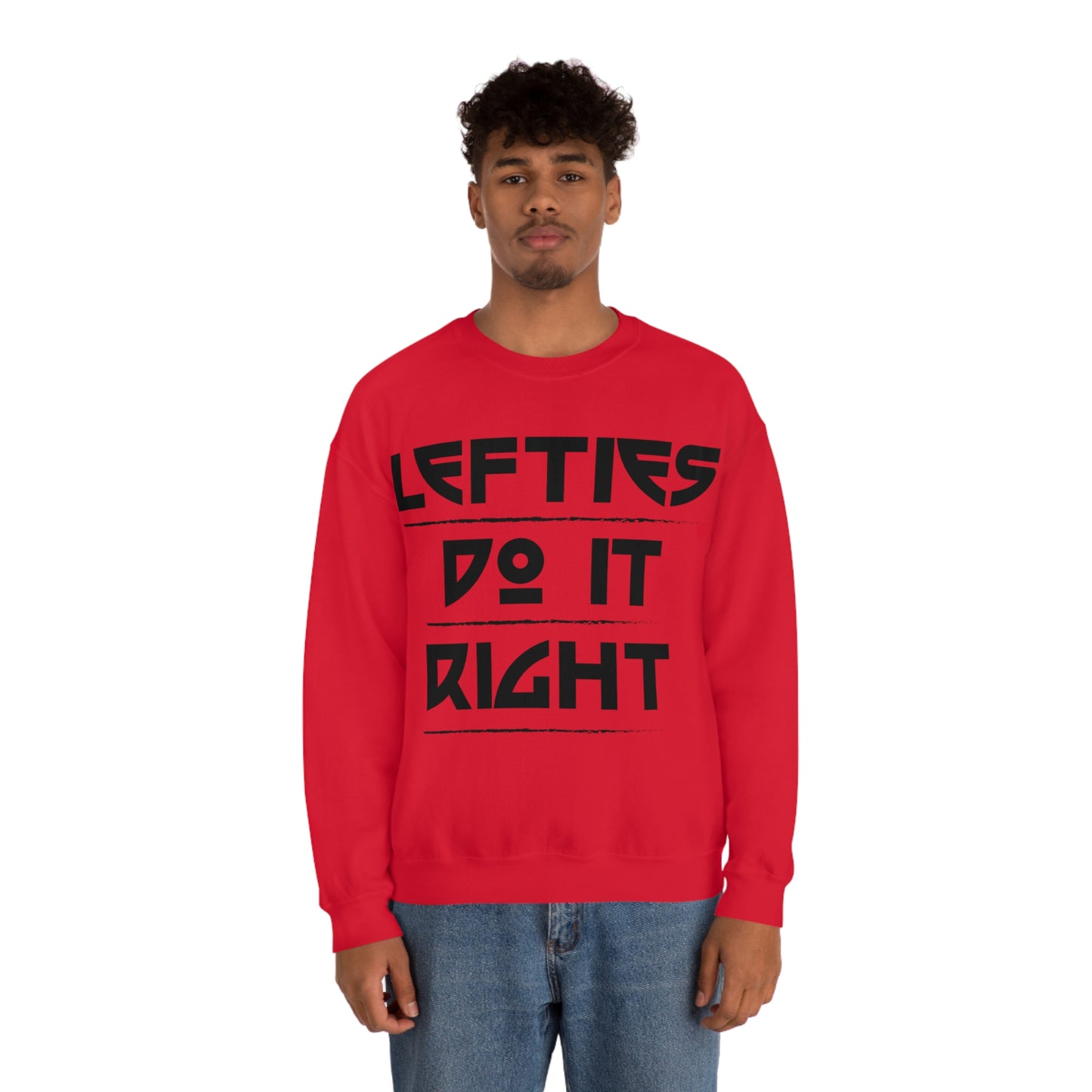 Lefties do it Right Crewneck Sweatshirt