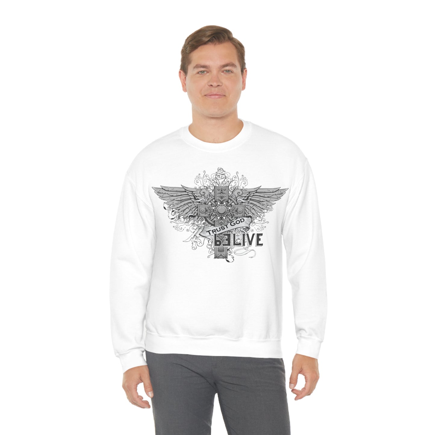 Trust God Be Live Crewneck Sweatshirt