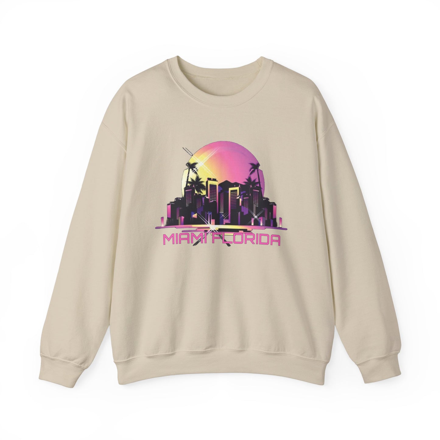 Miami Florida night life Crewneck Sweatshirt