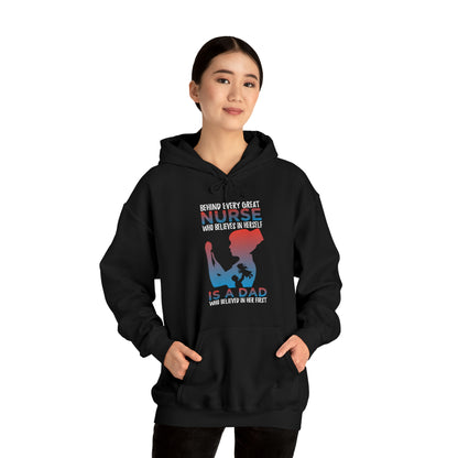 Dad believes in a daughter nurse Hoodie