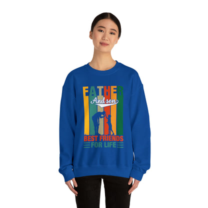 Best friends forever are father and son vintage Crewneck Sweatshirt