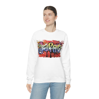 Graffiti on a wall Crewneck Sweatshirt