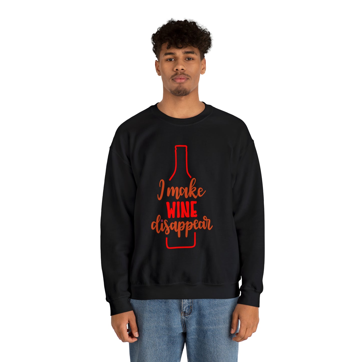 I_make_wine_disappear Crewneck Sweatshirt