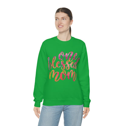 One blessed mom Crewneck Sweatshirt