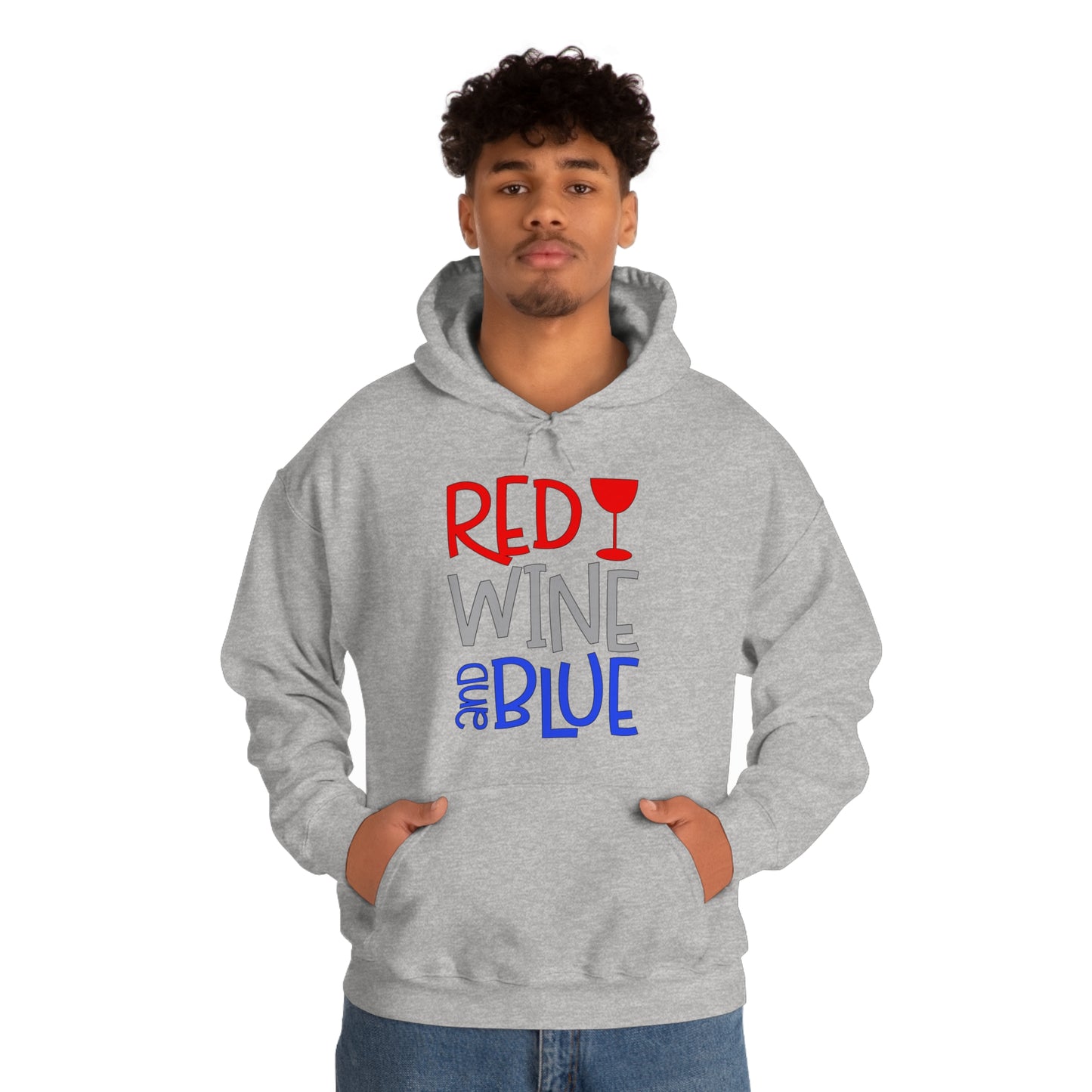 Red Wine Blue Hoodie