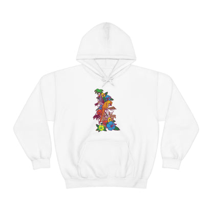 Parrot Jungle Floral Hoodie